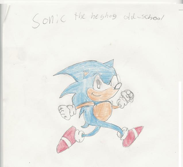 sonic the hedgehog old-school by Hypersonic102