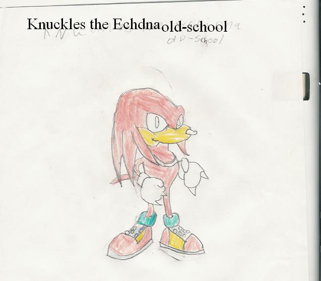 Knuckles the echidna old-school by Hypersonic102