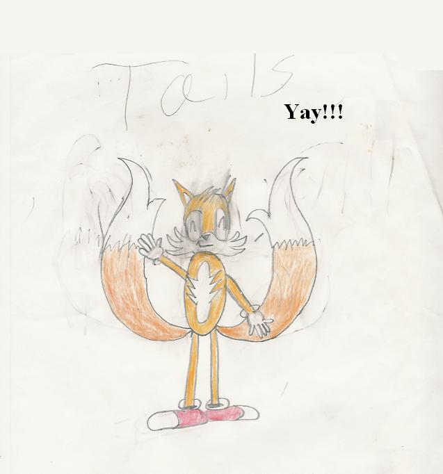 Tails "yay" tailsmode by Hypersonic102