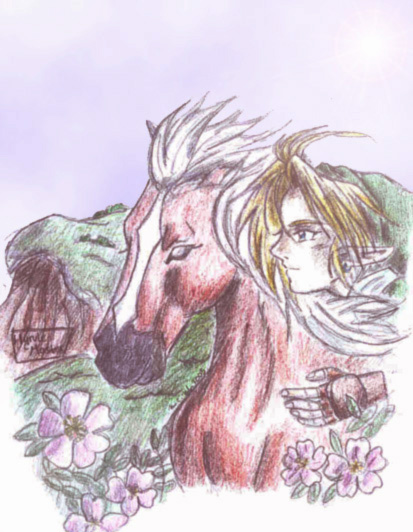 *Link and Epona* by HyruleMaster