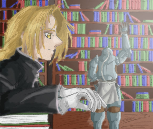 "In the Library" by HyruleMaster