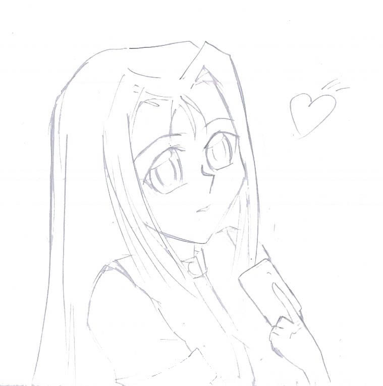 Duelist Shizuka? (pencilwork) by hai_Priesty