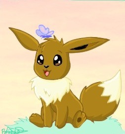 eevee and the butterfly by hakashar