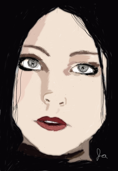 Amy Lee Colored (again...) by hakutheblindedsoul