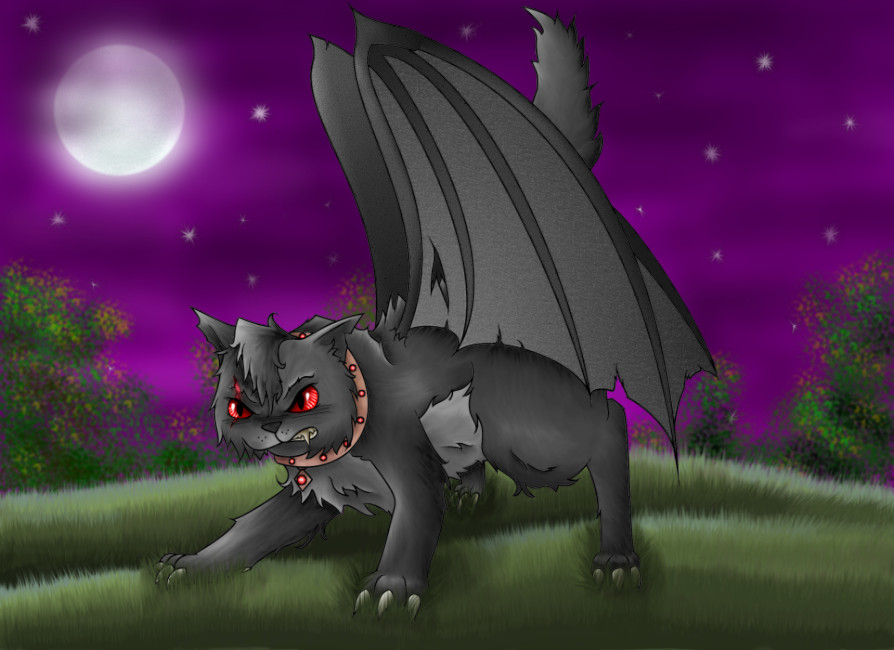 Scar the Devil Cat by halfdemon912