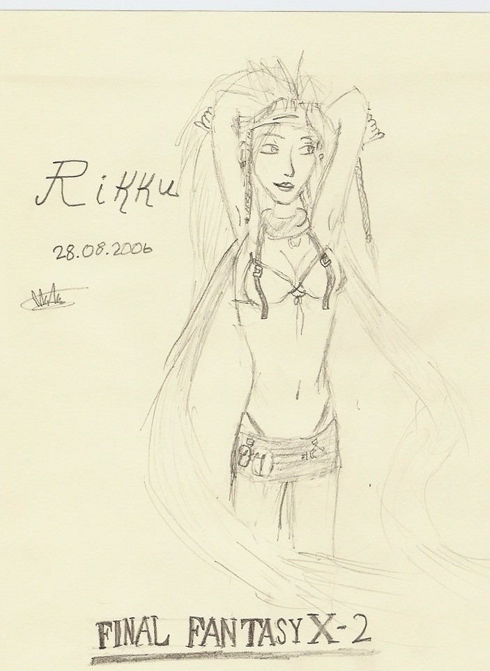 My second Rikku- by halojen51