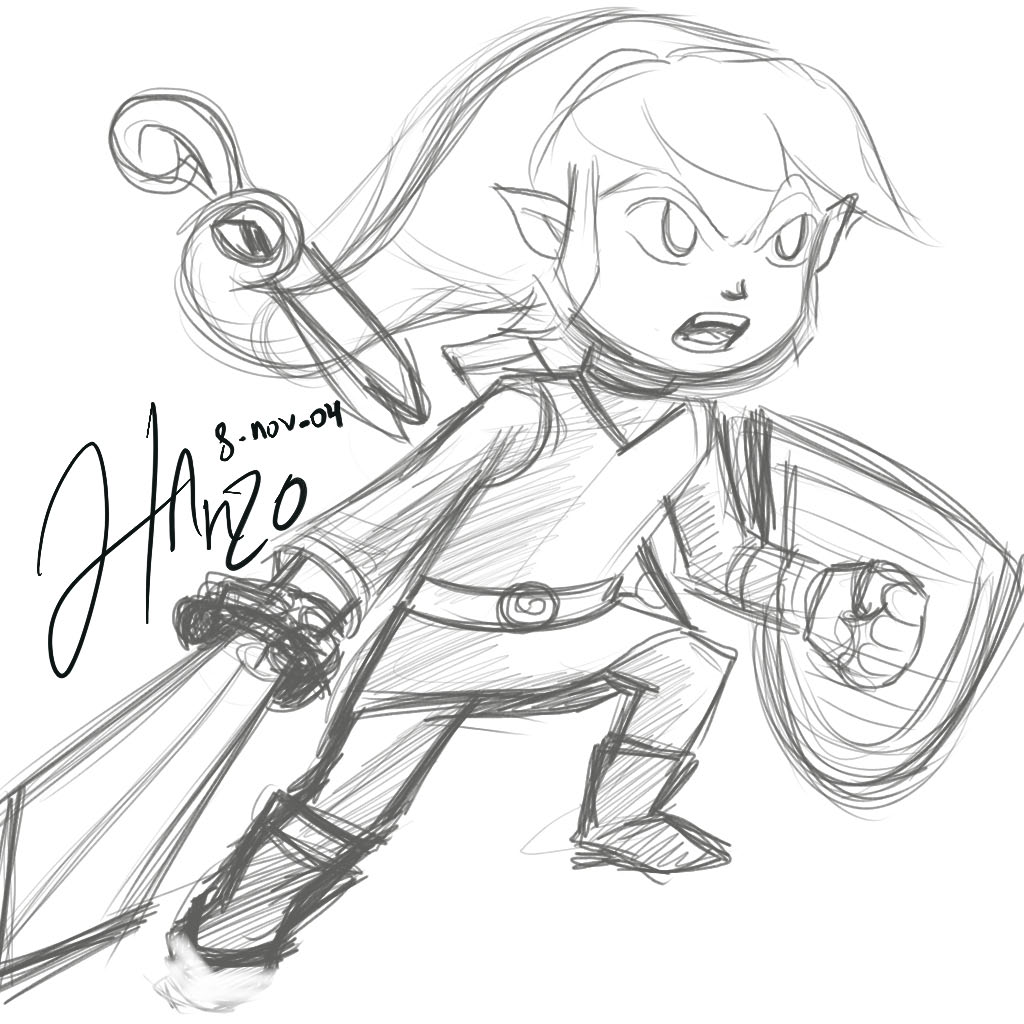 Link - Zelda the minish cap by hanz0