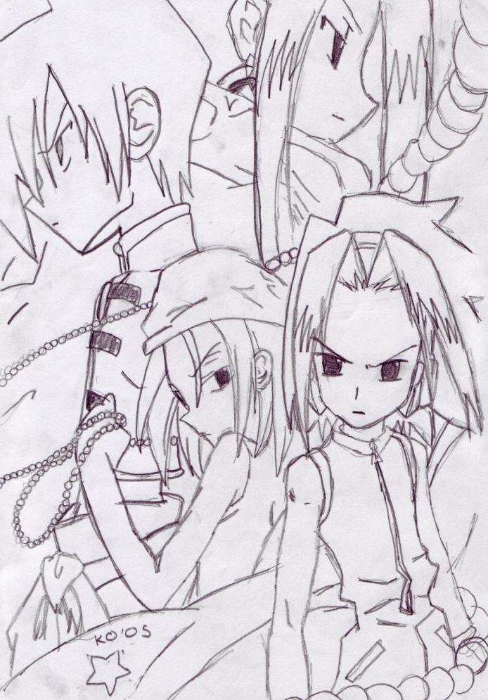 Hao, Yoh, Anna and Ren by hao_addict