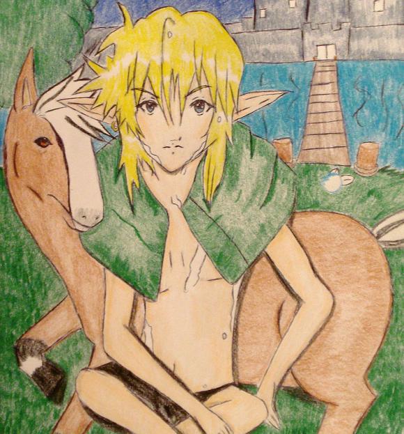 Link  and Epona by happygurl
