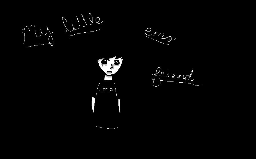 My Little Emo Friend by hauntedxemoxkitty