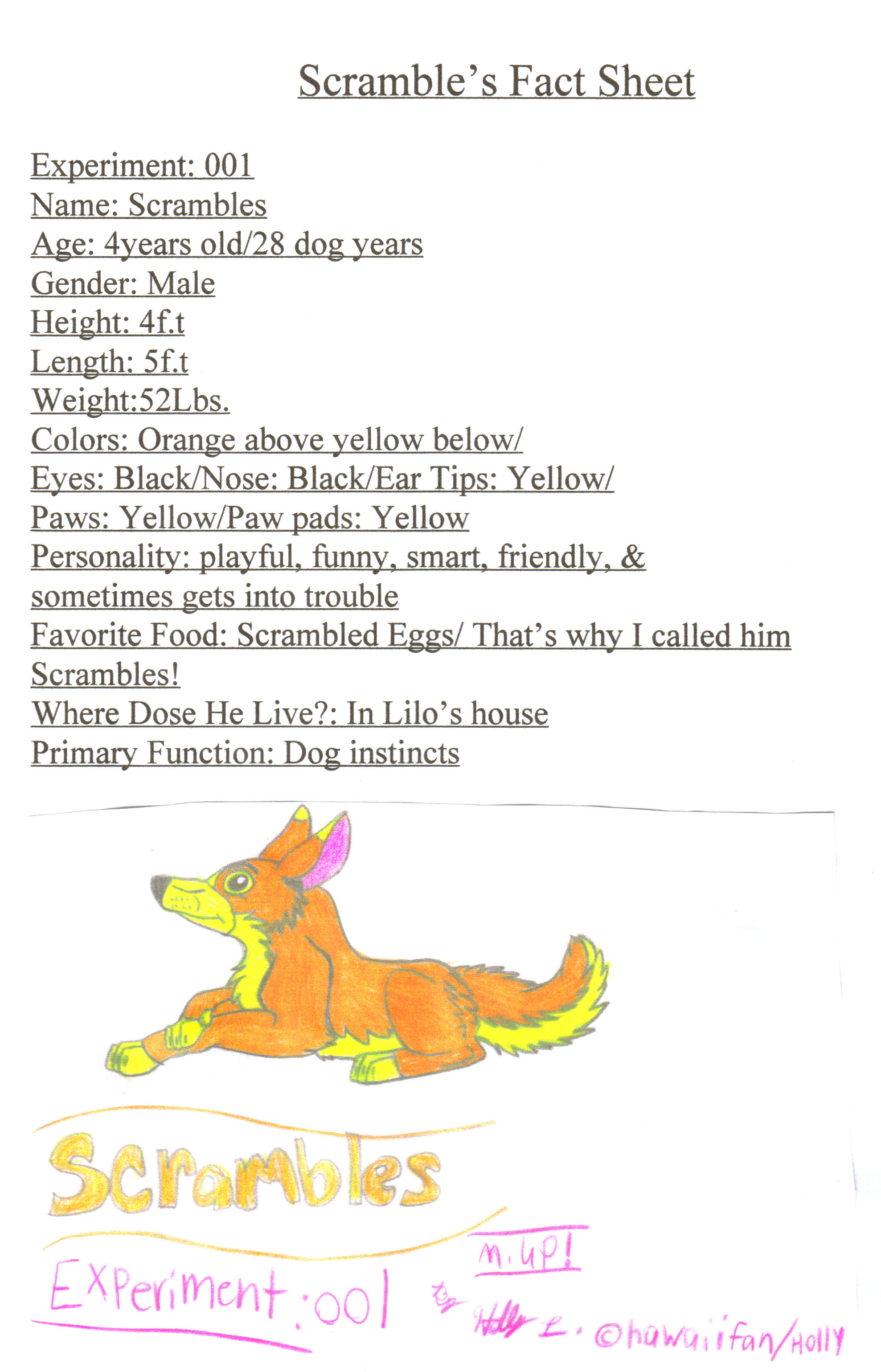 Scramble's Fact Sheet by hawaiifan
