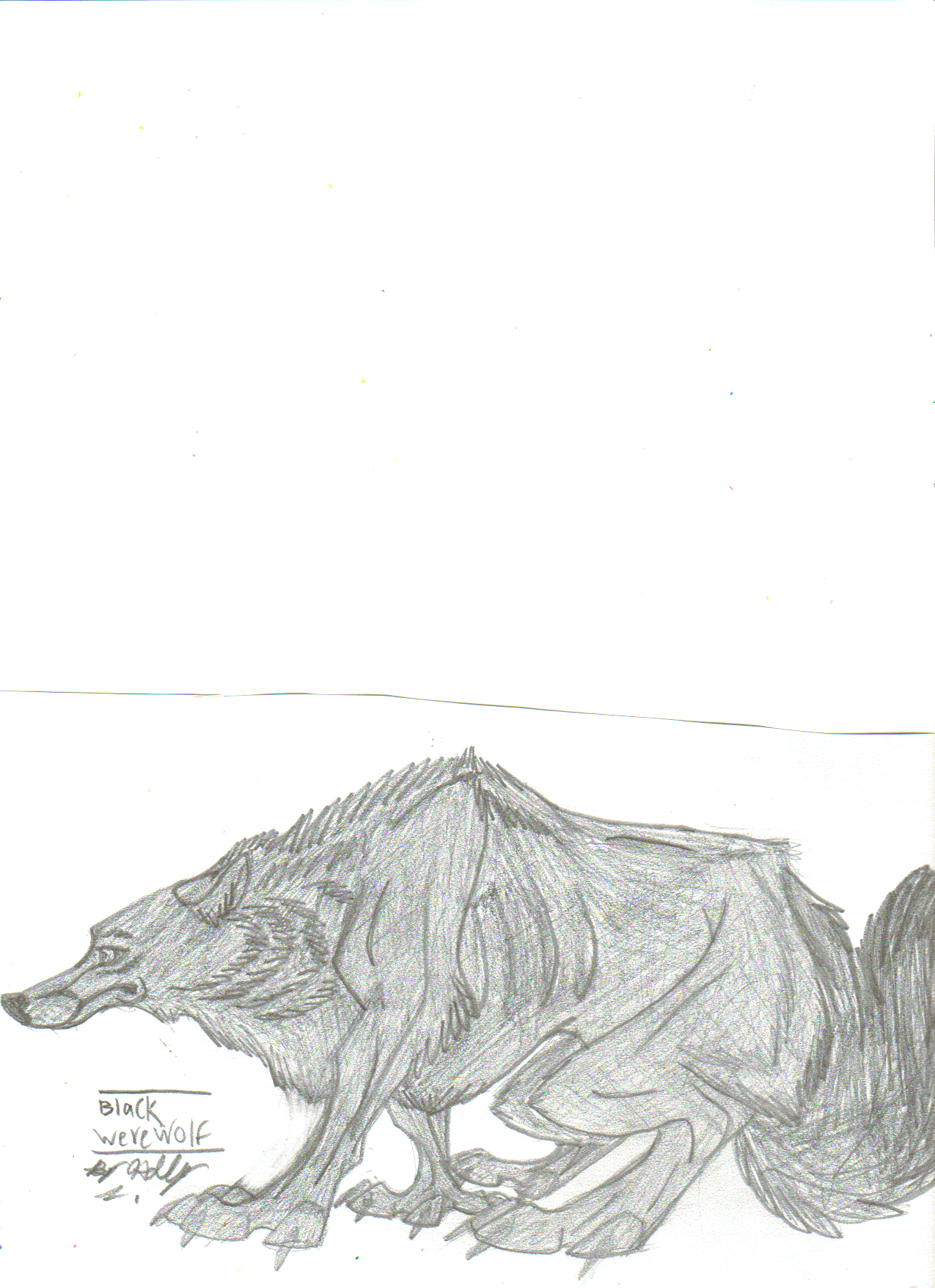 Black Werewolf by hawaiifan