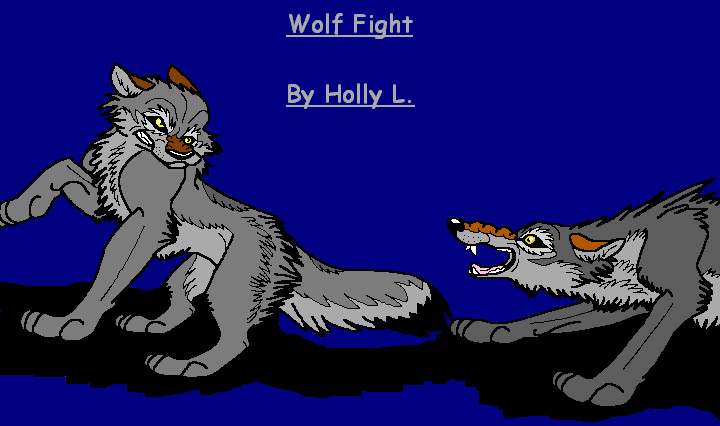 Wolf Fight by hawaiifan