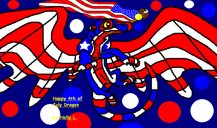 Happy 4th of July Dragon by hawaiifan