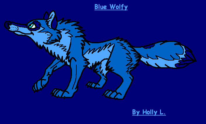 Blue Wolfy by hawaiifan