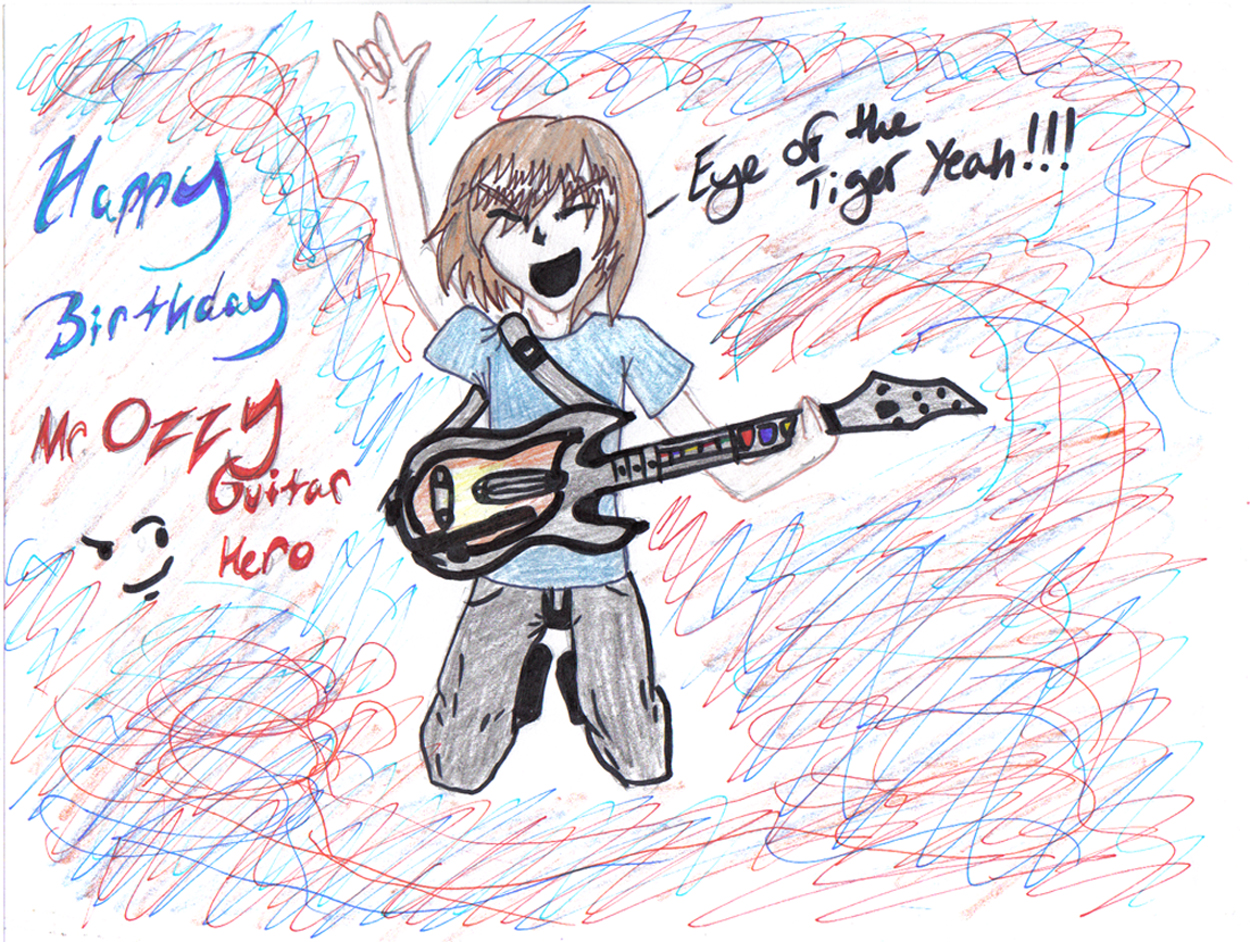My Brother's Happy Birthday Picture I drew for him ^^ by hayly125