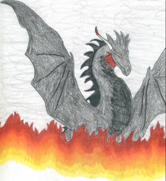 Flame Dragon by headintheclouds