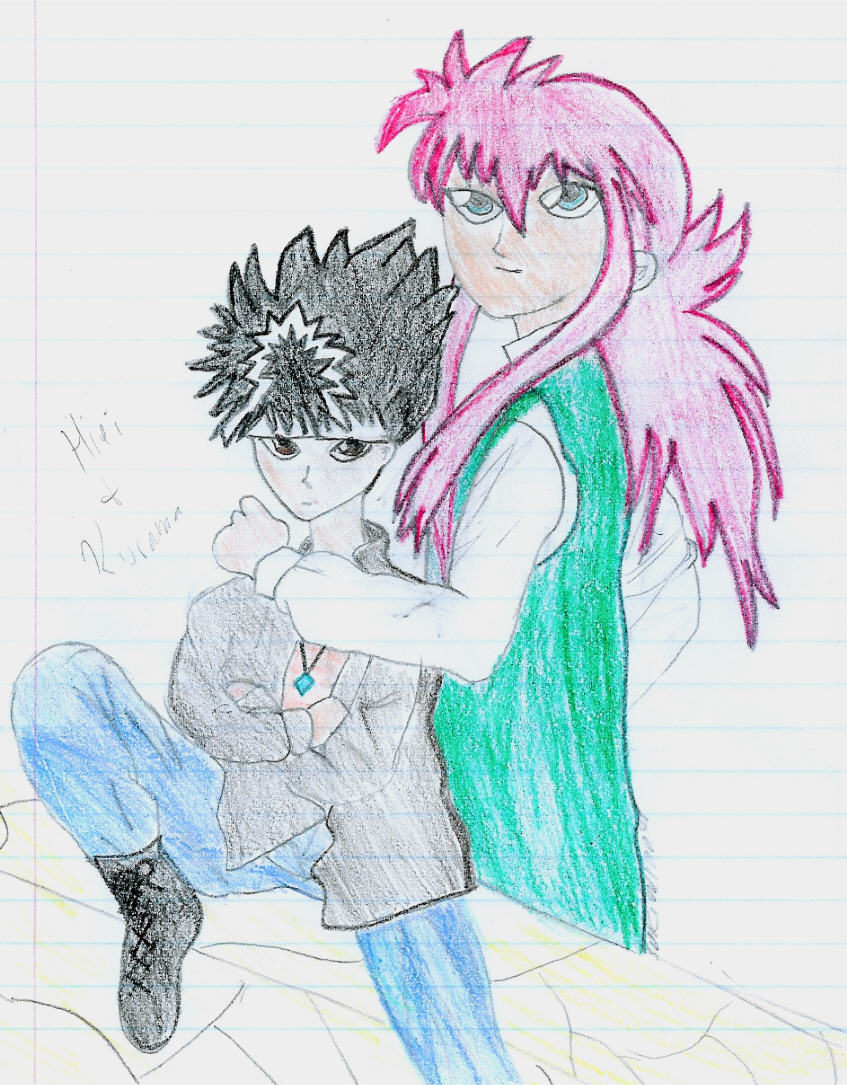 Hiei and Kurama by heerosgirl
