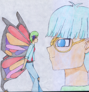 "My beautiful butterfly" ~ colored by hell_fire_pheonix