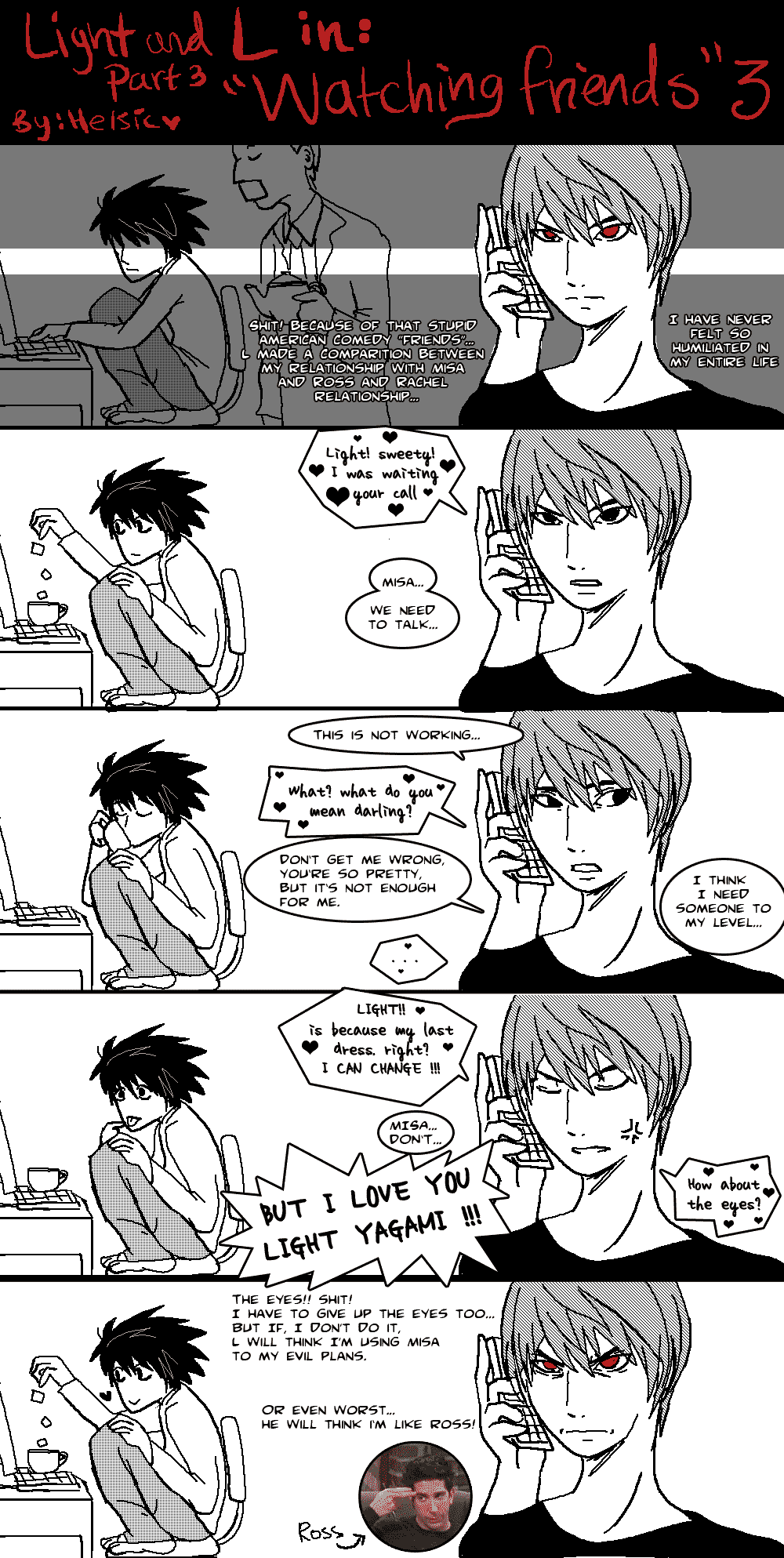 Death Note: Light and L parodies part 3 by helsic