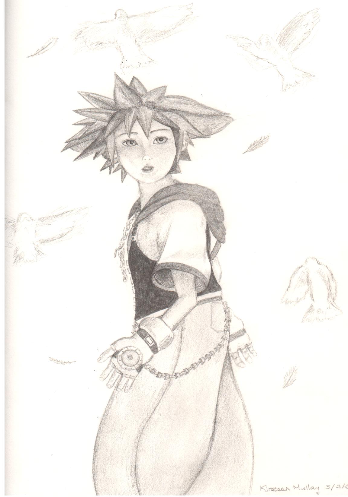 Sora - Kingdom Hearts by heylorlass