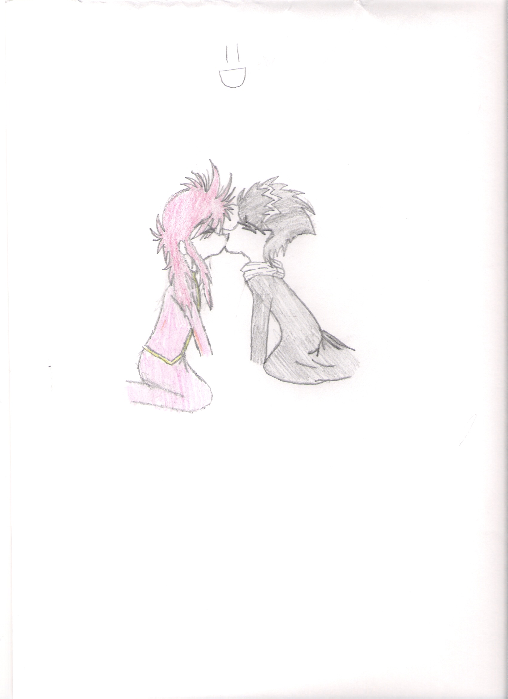 request for HxKlover, Hiei and Kurama kissing by hieiyaoi