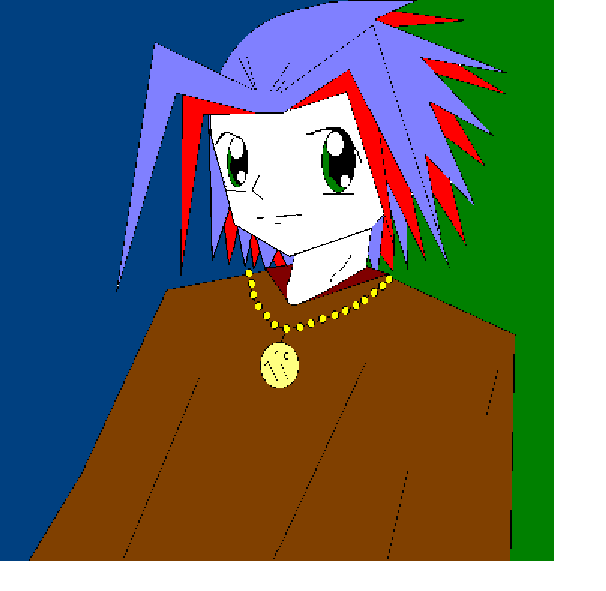 a guy made in paint by hiki