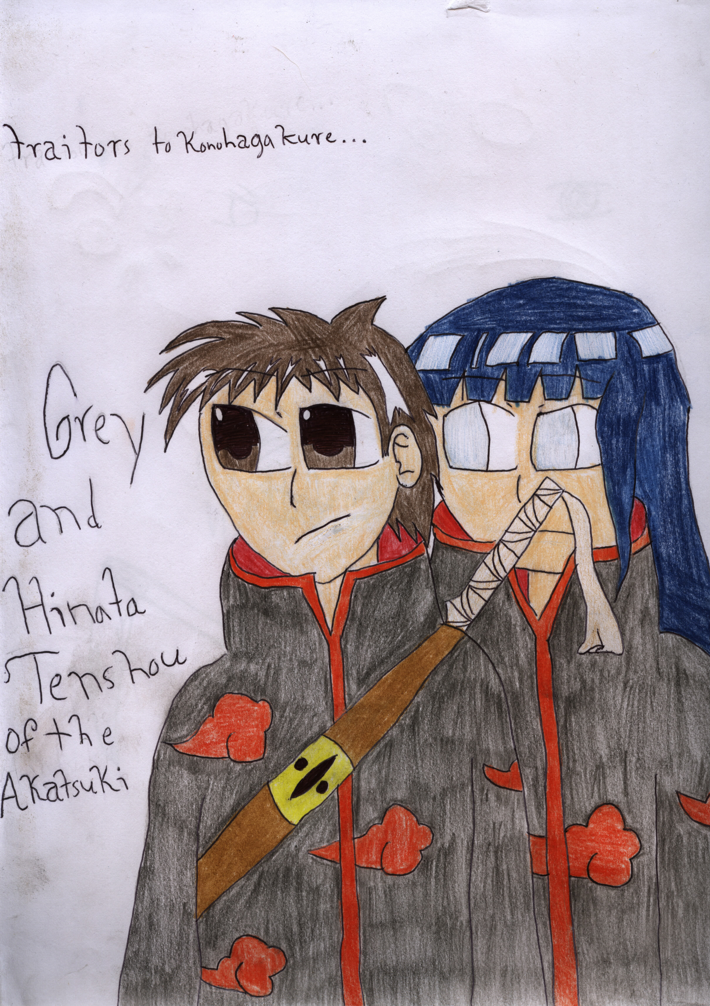 Me and Hinata in the Akatuski by hinatashubby17