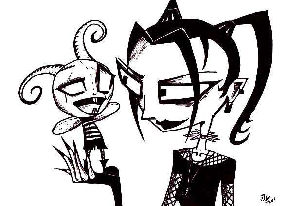 me and horrorbunny by hobbes