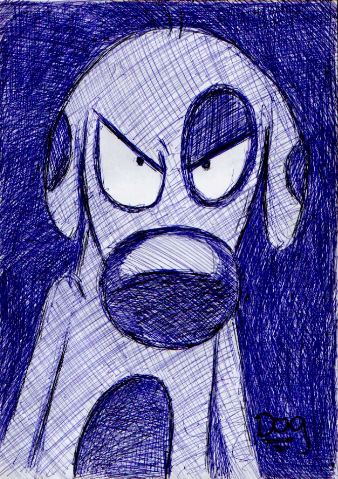 angry dog by hobbes
