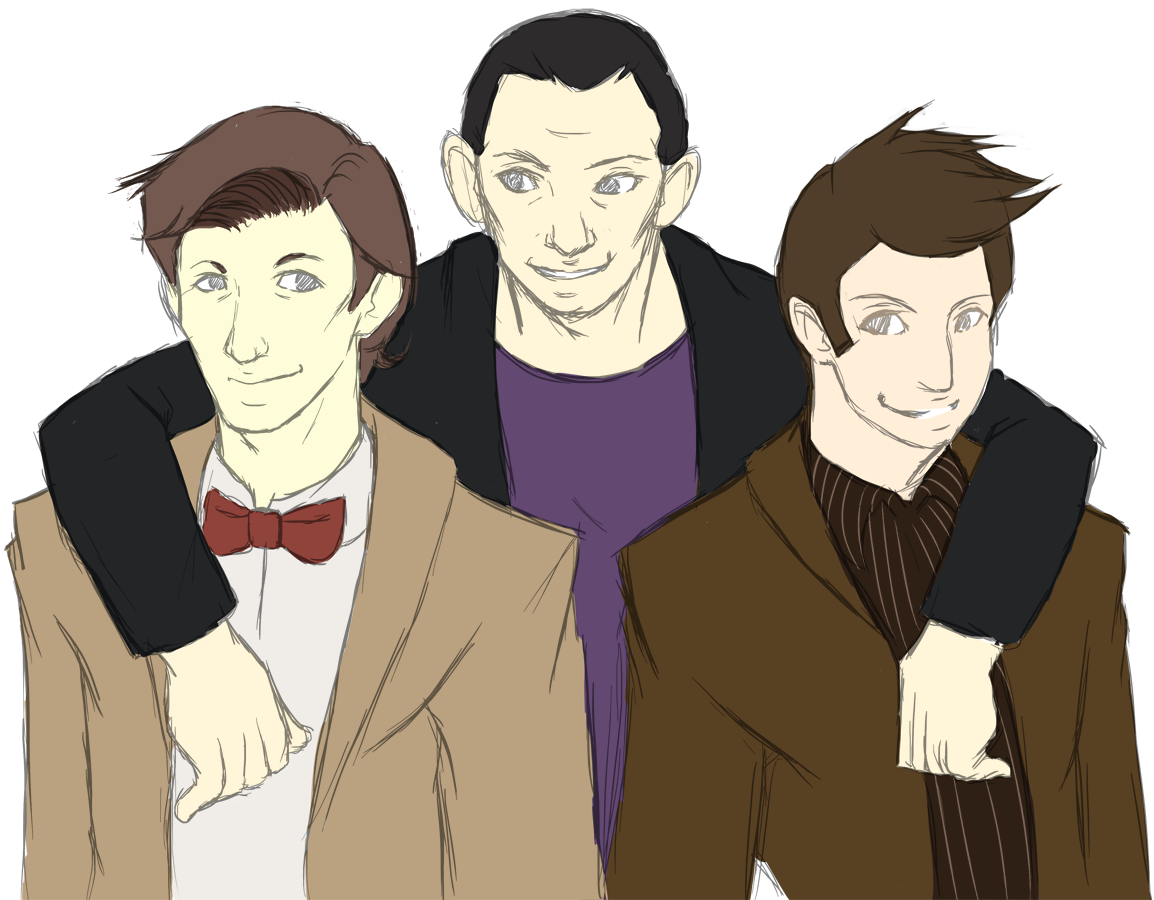 The 3 Doctors by hokutochan15