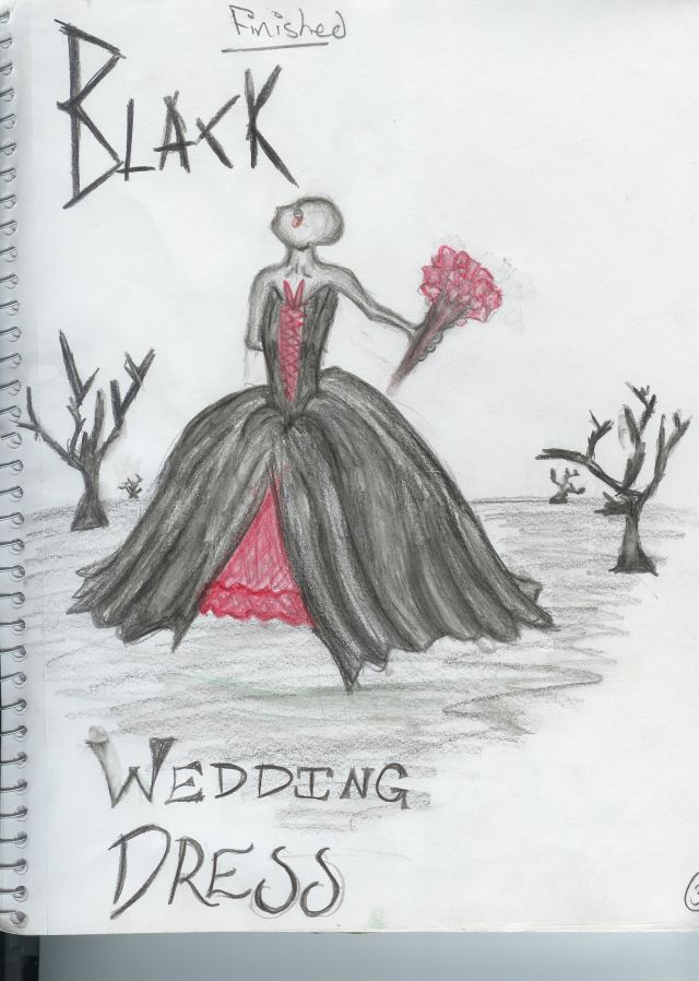 black wedding dress by horsesRgraceful