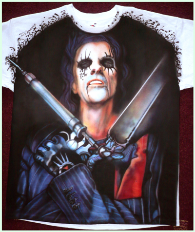 ALICE COOPER airbrush t-shirt by hotleather