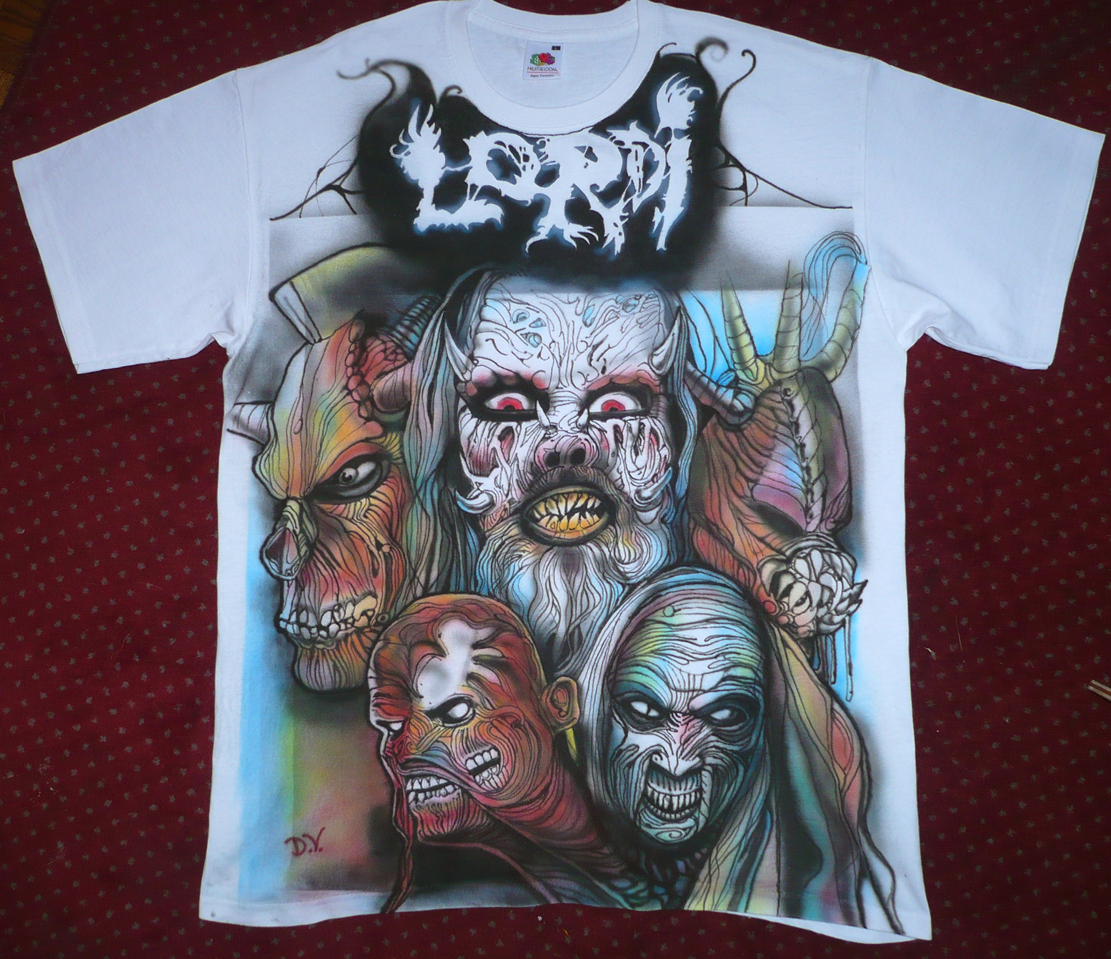 Lordi airbrushed tshirt by hotleather