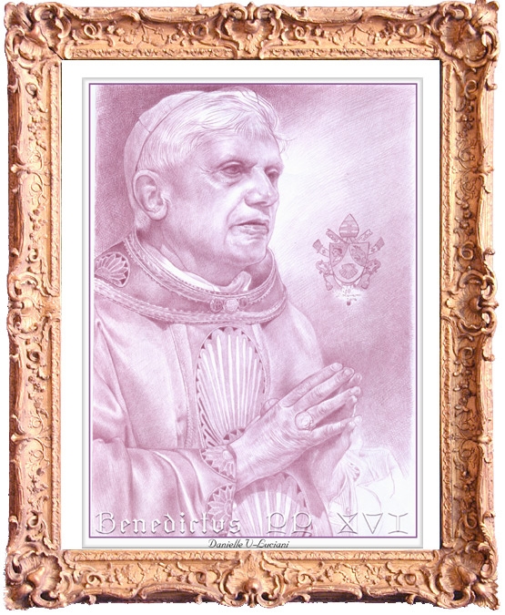 Pope Benedict XVI portrait by hotleather