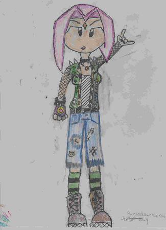 raven in her punk rock clothing by hurlygirlxoxo