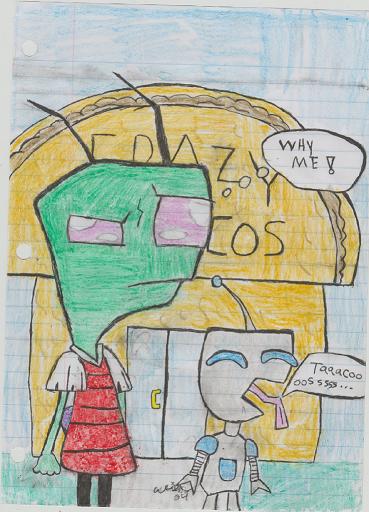 invader zim sorry it's on line paper by hurlygirlxoxo