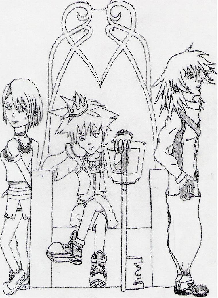 Sora and his buddies by huskygirl4u