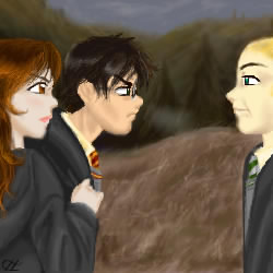 Harry vs. Malfoy by hypercrabby