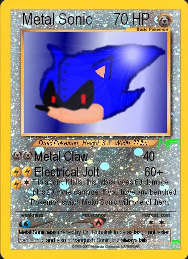 Metal Sonic Pokemon Card by hyperfox01