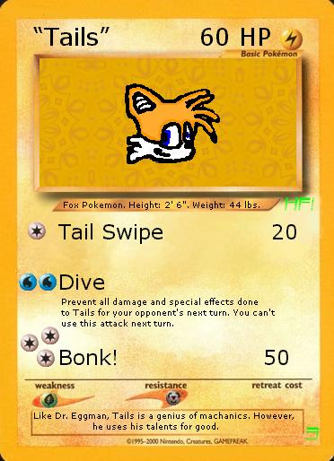 Tails Pokemon Card by hyperfox01