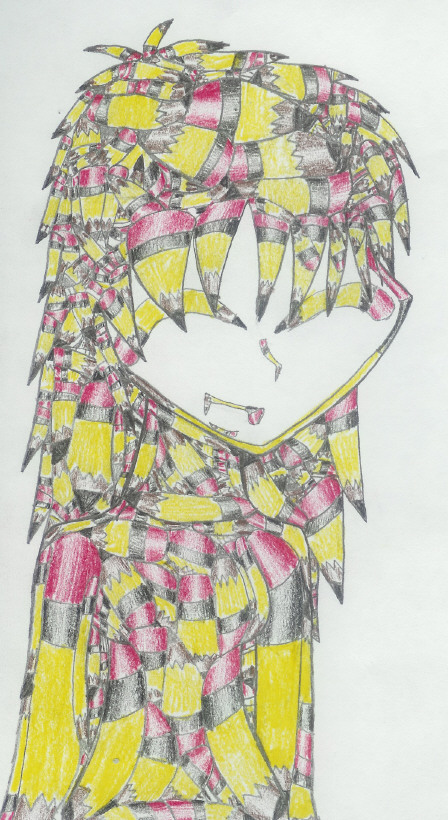 Anime girl...pencil thing. O.o by IDontKnowAGoodUserName