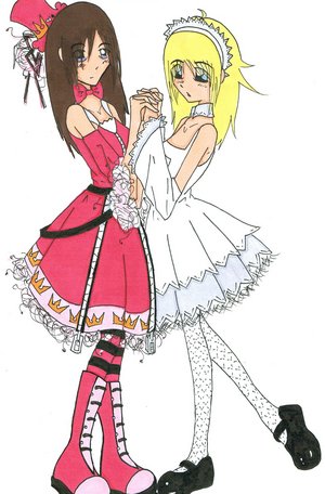 Kairi and Namine Go Lolita by IHeartSporks