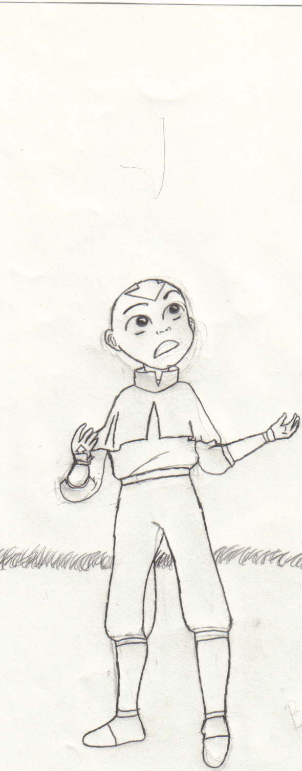 aang standing there talking:for tyedyemonster by ILoveAang