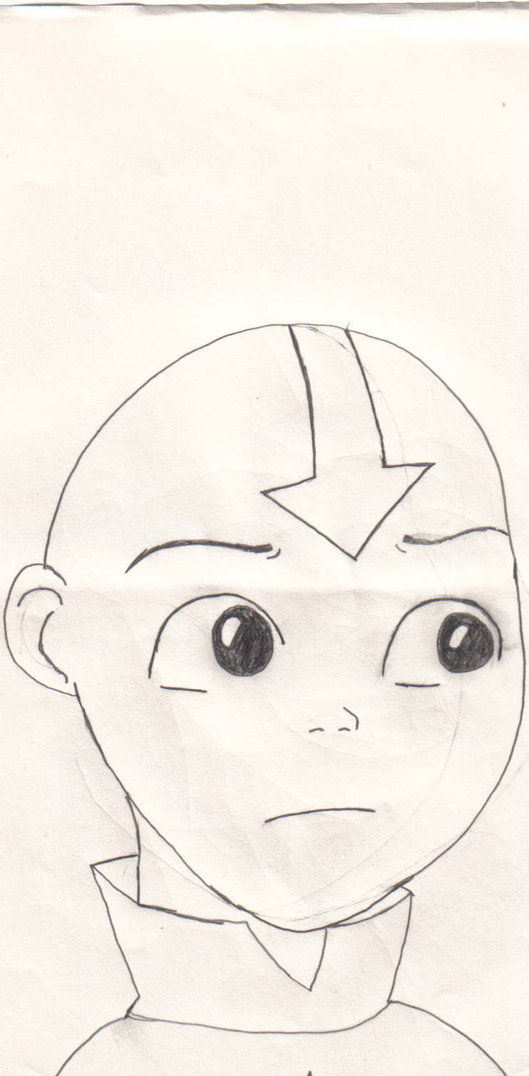 aang with a strange stare goin on..... by ILoveAang