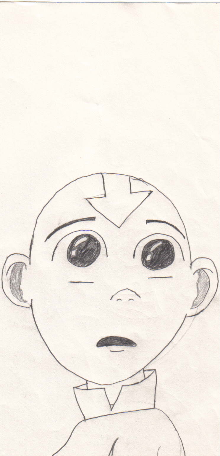 aang with BIG puppy dog eyes by ILoveAang