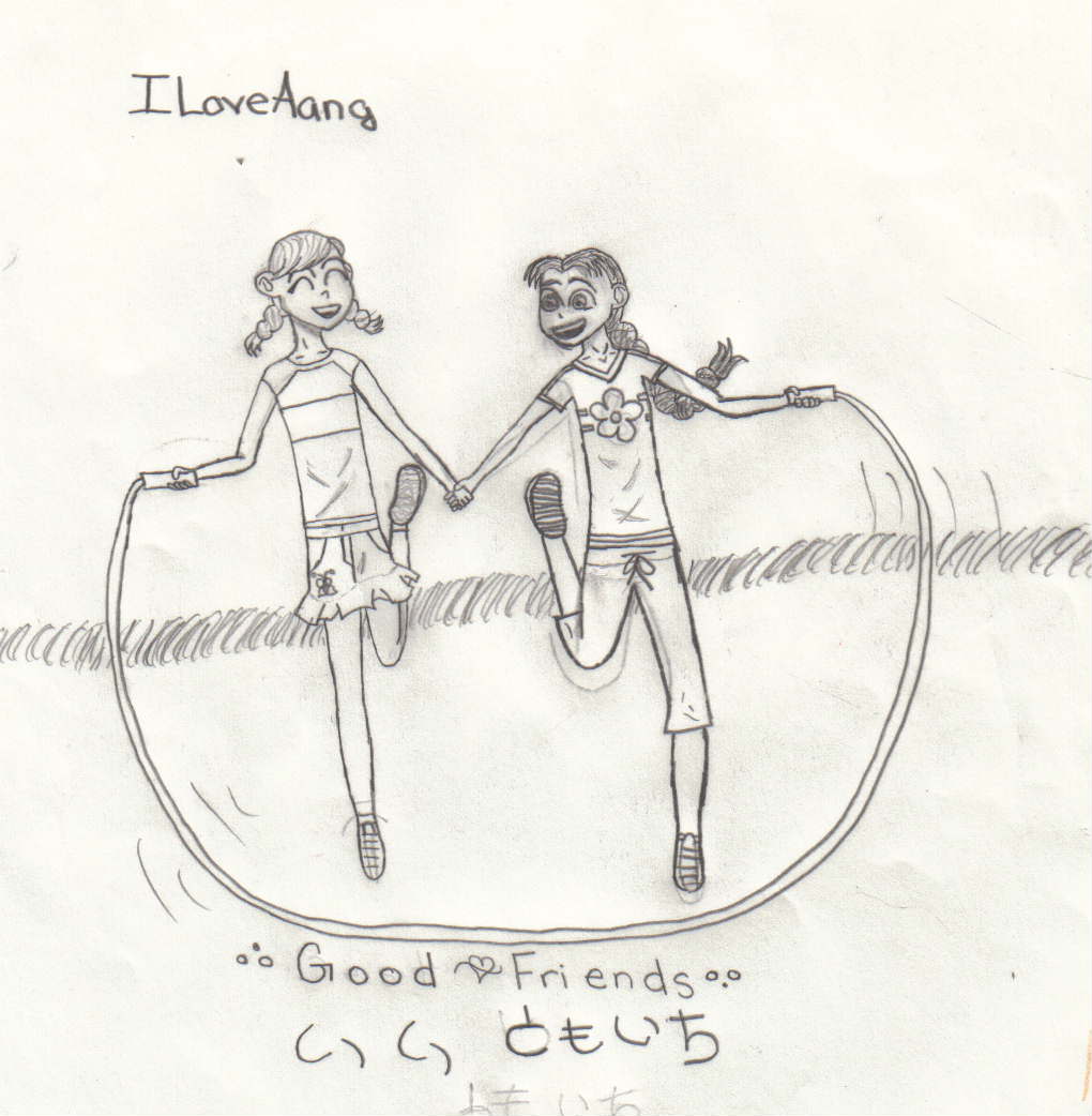 random girls jumping rope(not about avatar) by ILoveAang