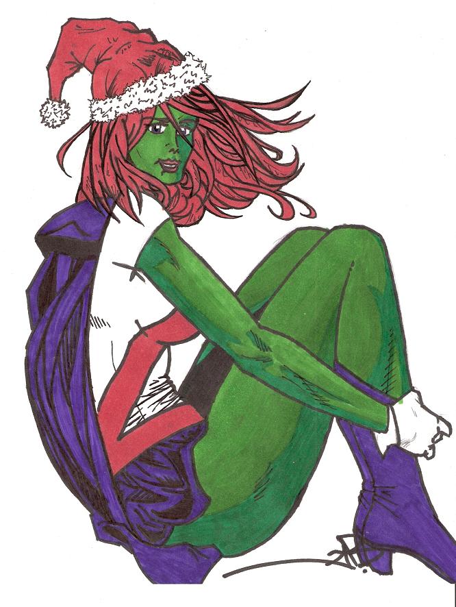 Merry X-mas From Ms. Martian by INFIDELITY