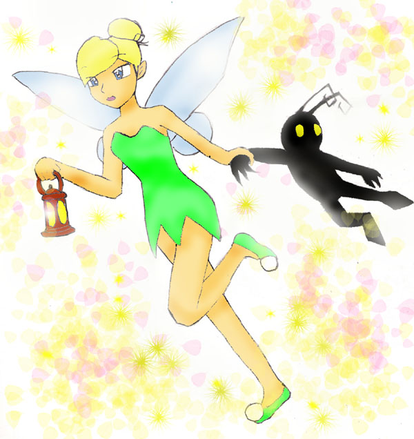 Fly with Tink and a Heartless      so cute by INUYASHAS1LOVE