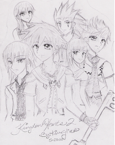 Kingdom Hearts Gang by INUYASHAS1LOVE